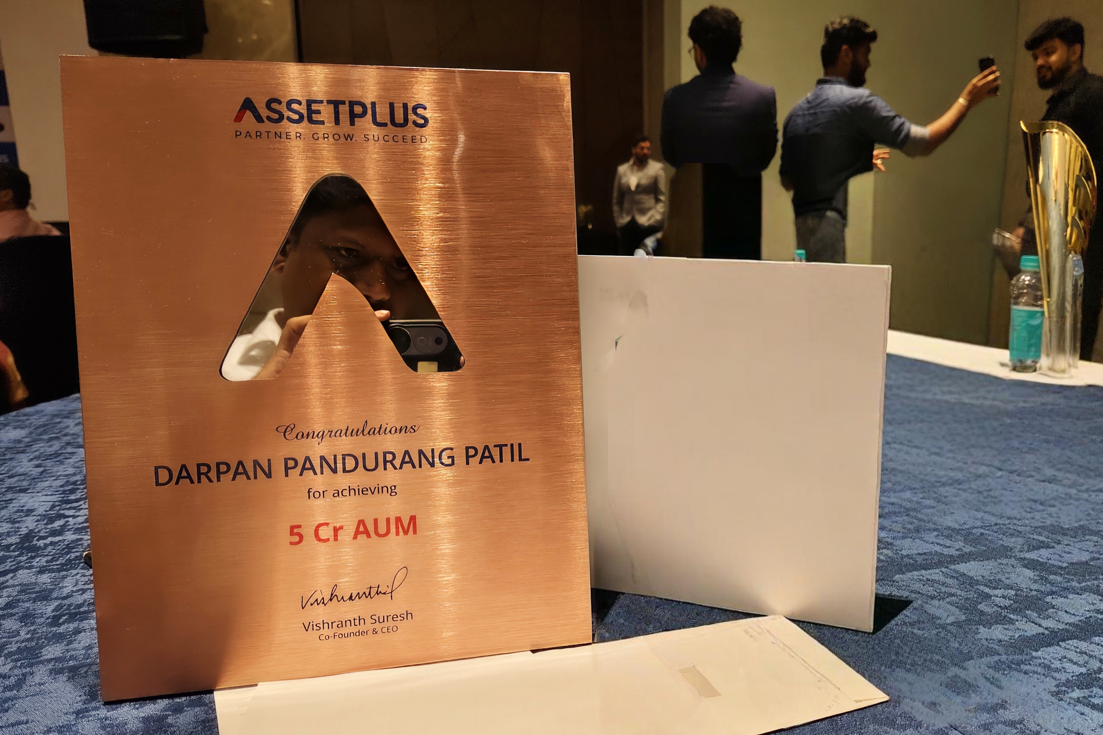 AssetPlus 5Cr AUM Award Darpan Patil Palghar