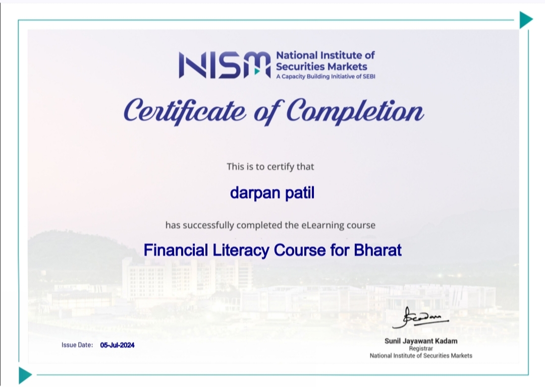 NISM Financial Literacy Certificate